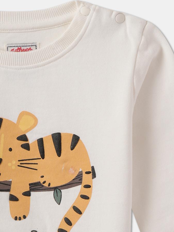 Boys Relaxed Fit Full Sleeve Crew Neck SweaT-Shirt