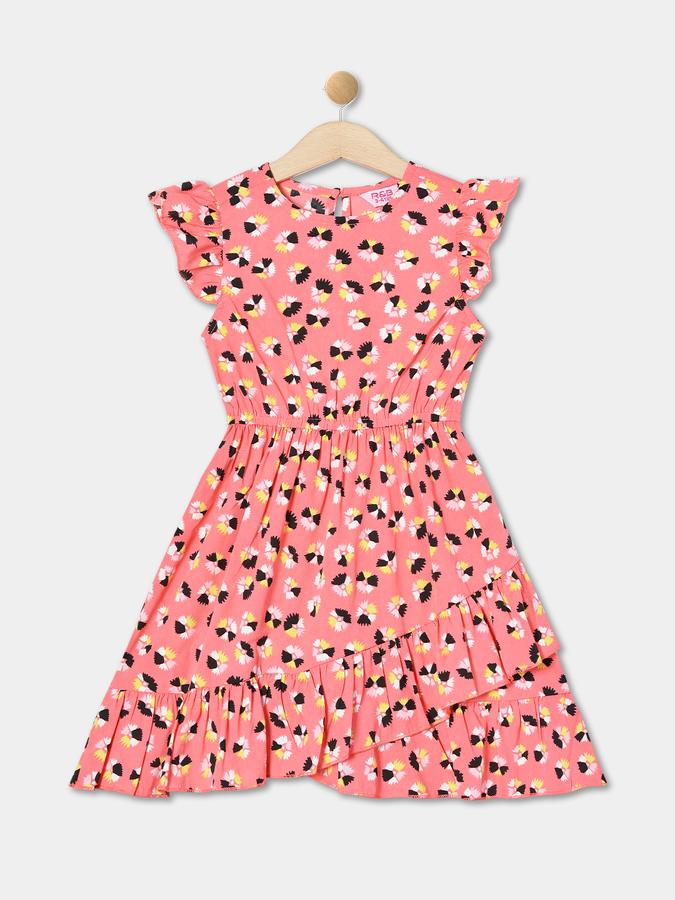 R&B Girl's A Line All Over Printed Woven Dress image number 0
