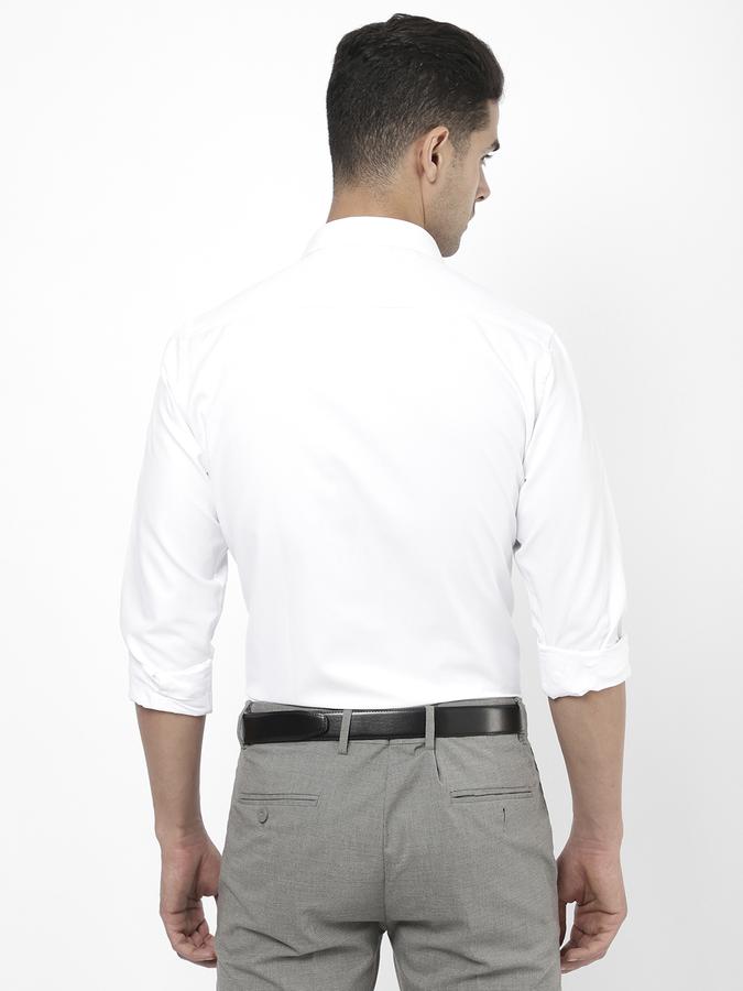 R&B Men White Formal Shirts image number 2