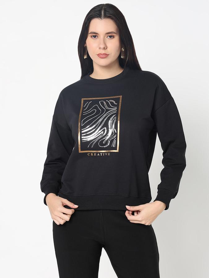 Full Sleeve Graphic Print Women Sweatshirt image number 1