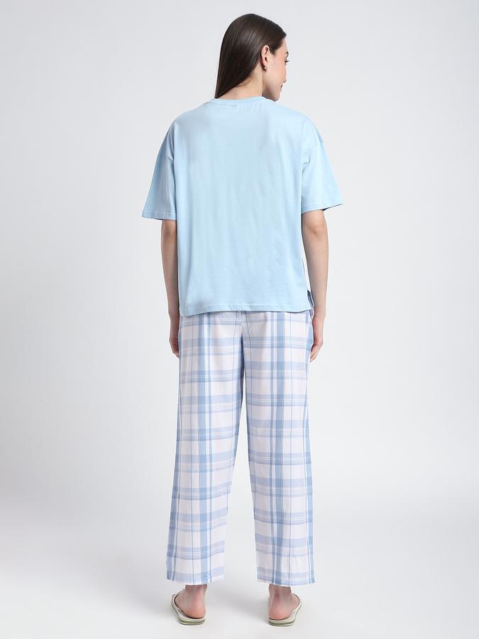 Boys Cotton Regular Fit Crew Neck Printed Sleepwear Set