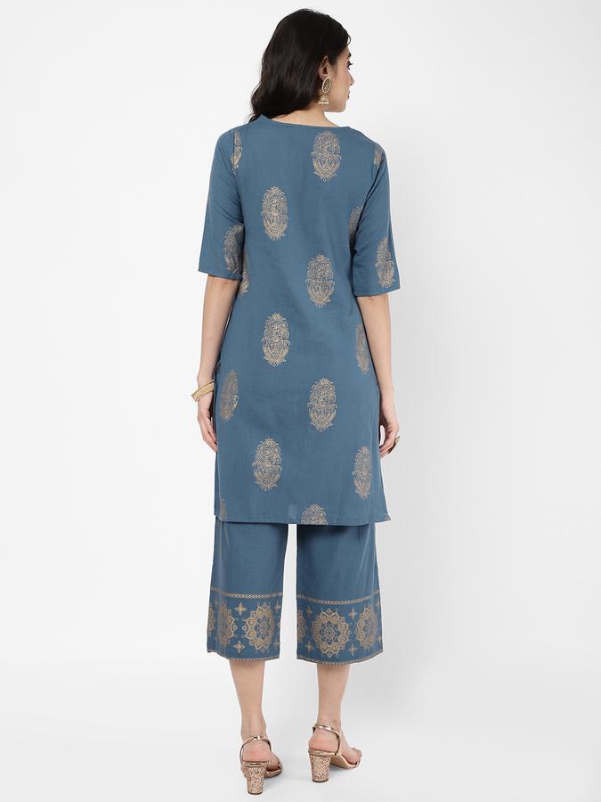 R&B Women Blue Kurtas image number 2