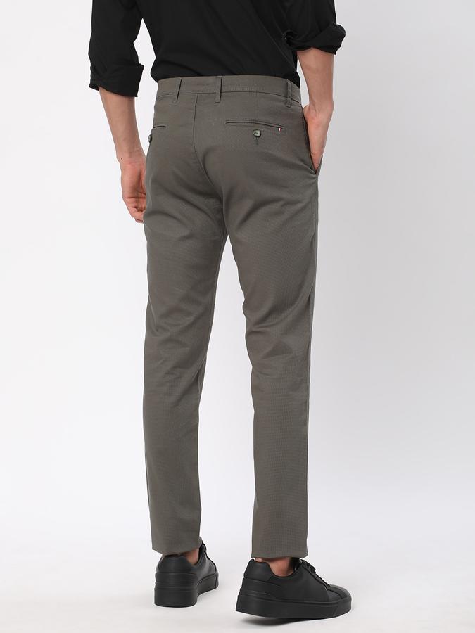 R&B Men Green Casual Trousers image number 2