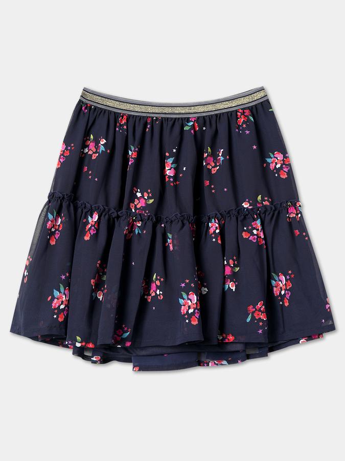 R&B Girl's Fit And Flare Woven Skirt