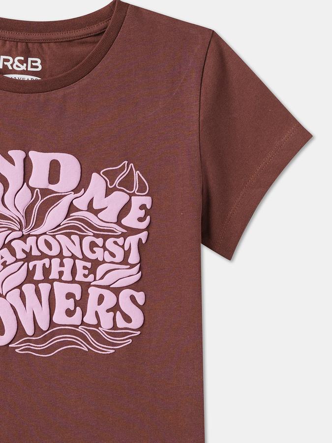 Girls Graphic Print Pure Cotton Regular T Shirt image number 2