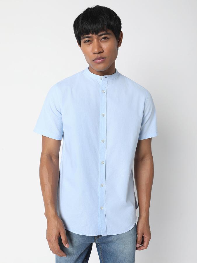 R&B Men's Solid Casual Shirt