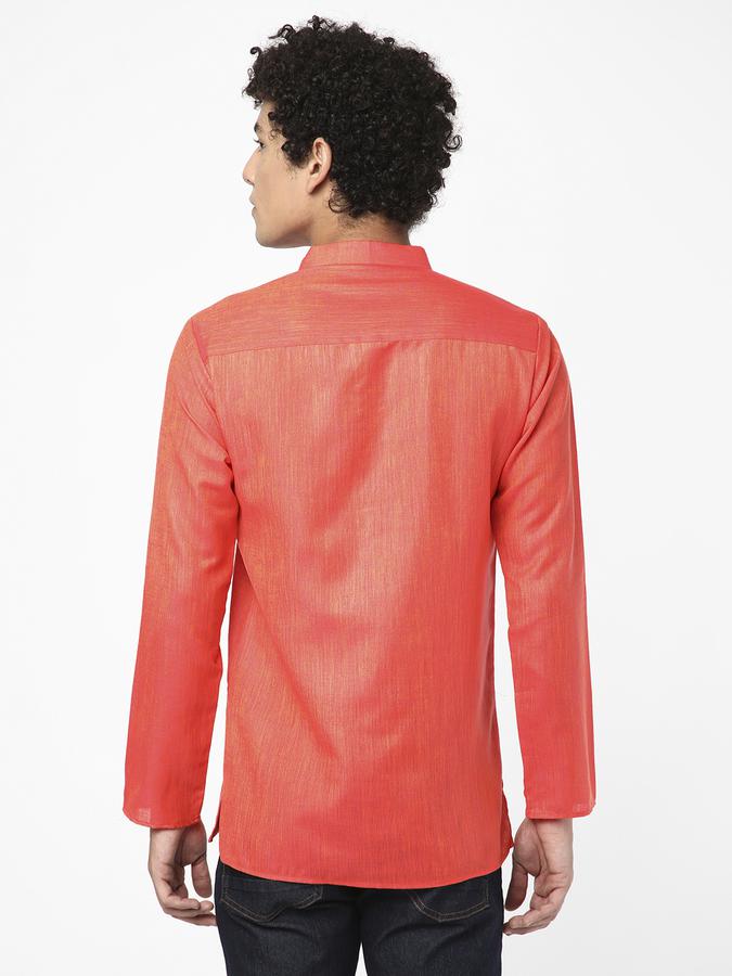 R&B Men Orange Kurtas image number 2