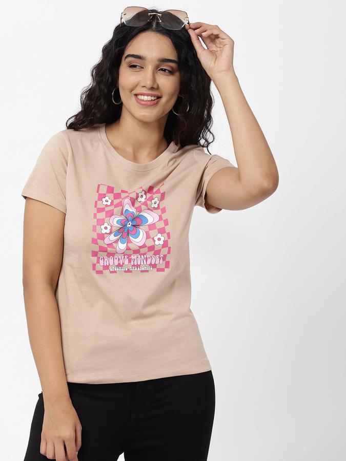 R&B Women Beige T-Shirt image number 0