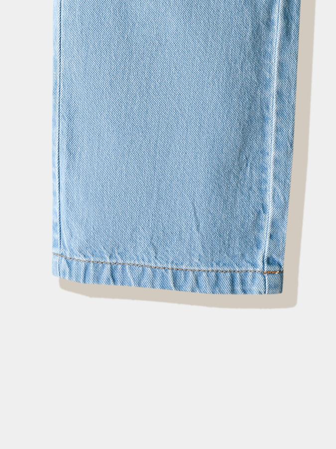 Girls Cotton Straight Fit Pull-On Clean Hem Jeans