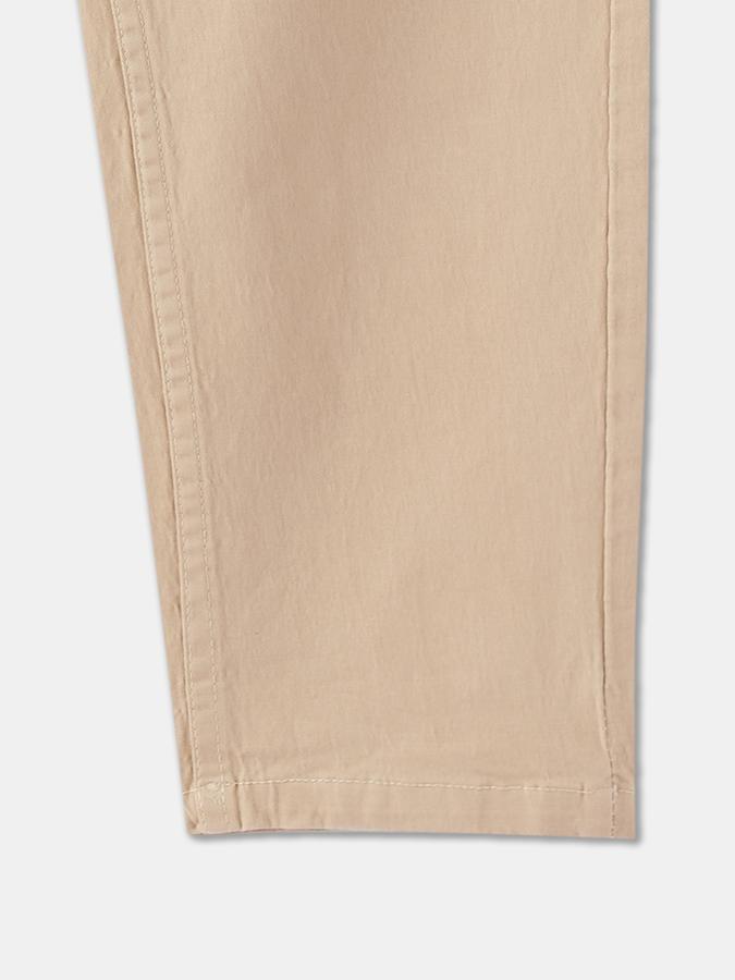 Boys Relaxed Fit Solid Drawstring Waist Trouser