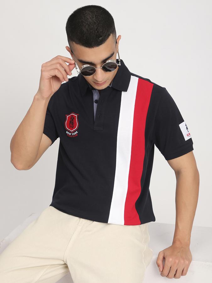Printed Men Polo Neck , T-Shirt image number 0