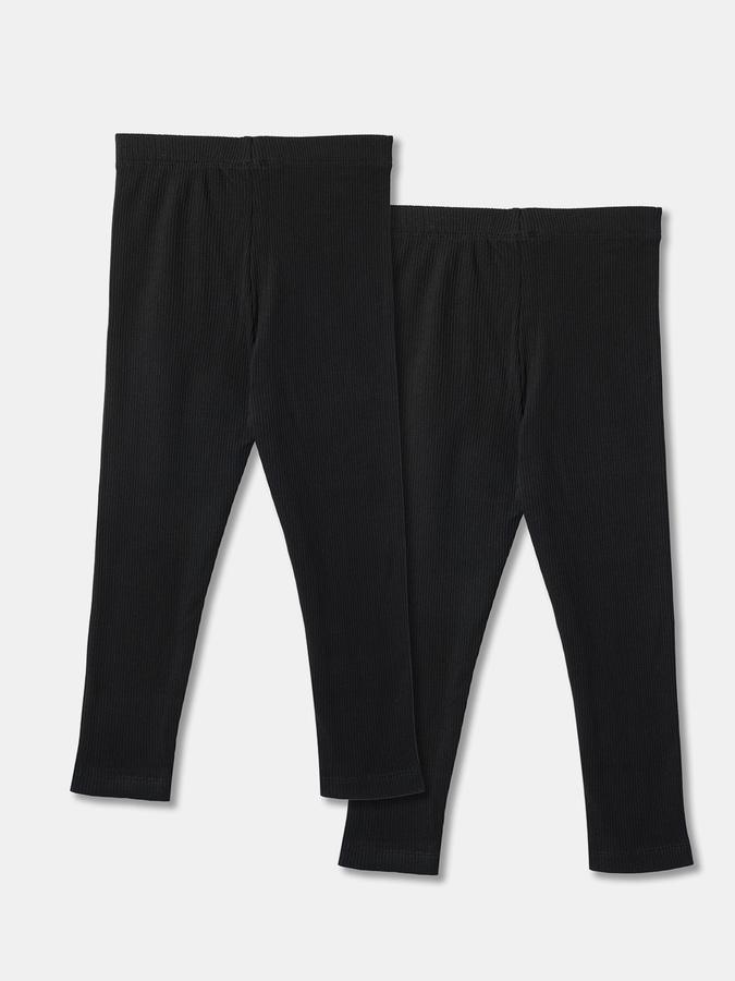 Girls Pack of 2 Leggings image number 1