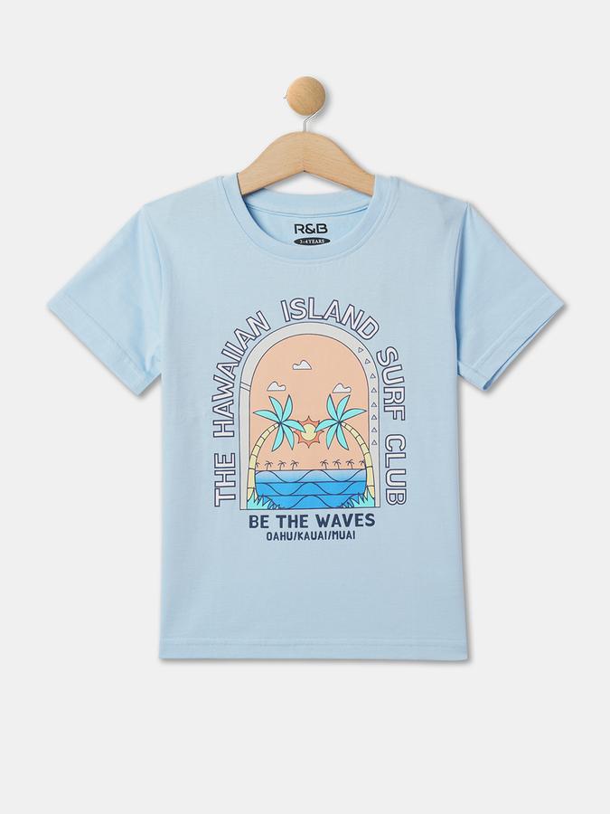 Boys Relaxed Fit Round-Neck T-Shirt image number 0