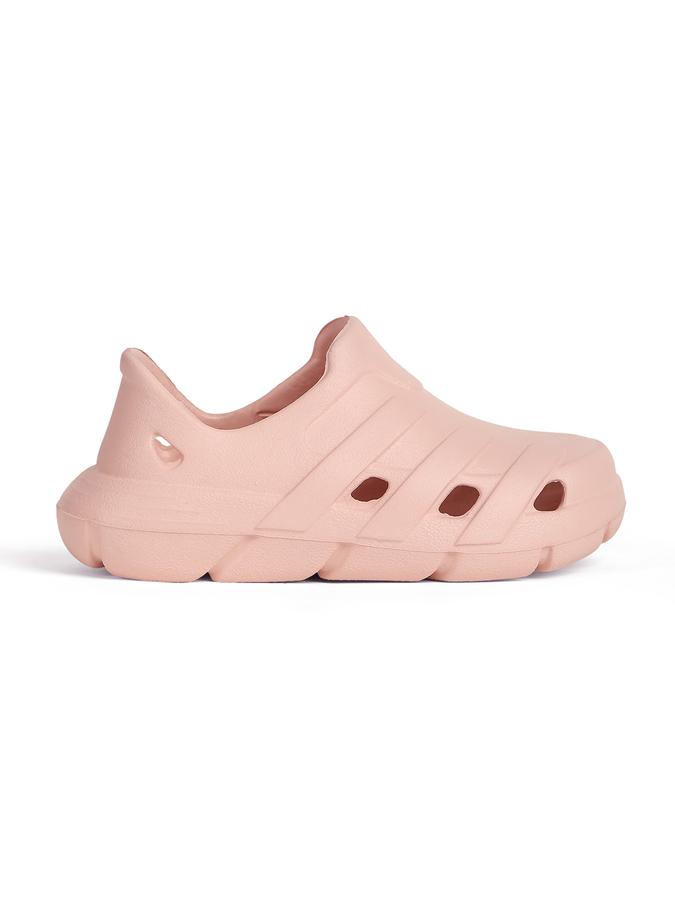 R&B Pink Solid Slip On Girls Clogs