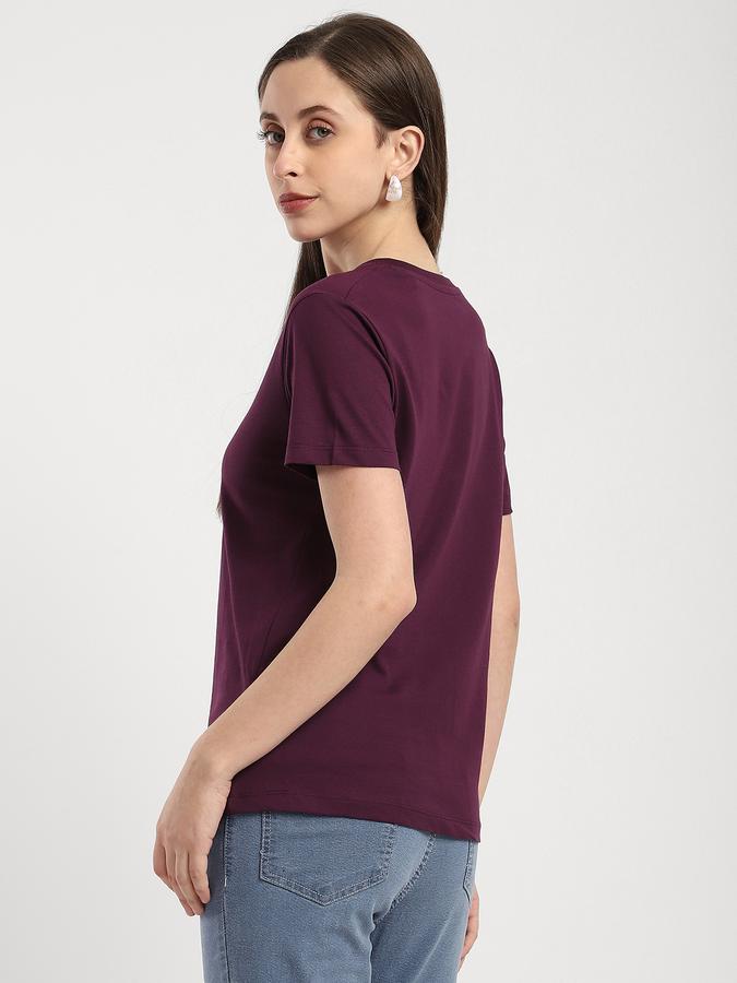 Women Cotton Regular Fit Crew Neck Graphic T-shirt