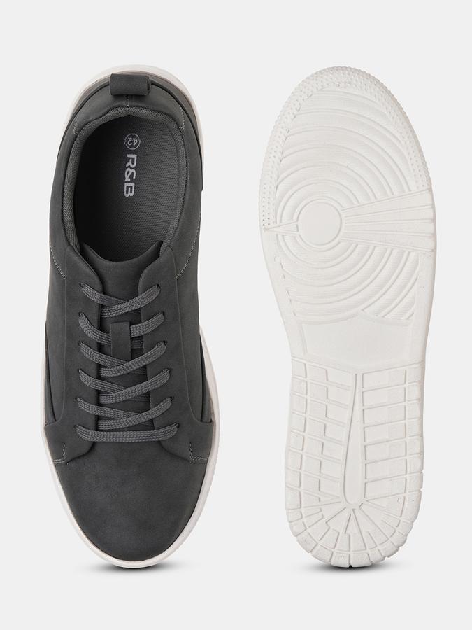 R&B Men Grey Casual Shoes image number 3