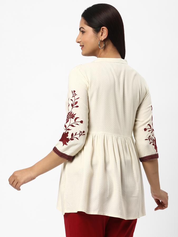 R&B Women's Emb Rayon Tunic 3Q Sleeve image number 2