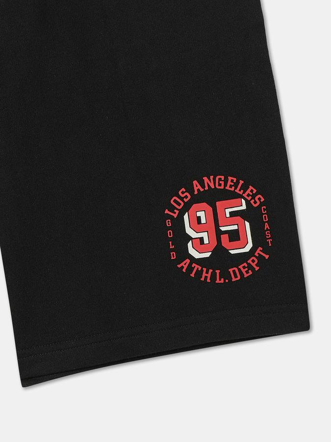 Boys Cotton Relaxed Fit Drawstring Waist Clean Hem Shorts