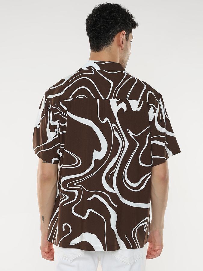 Men Self Design Casual Shirt image number 3