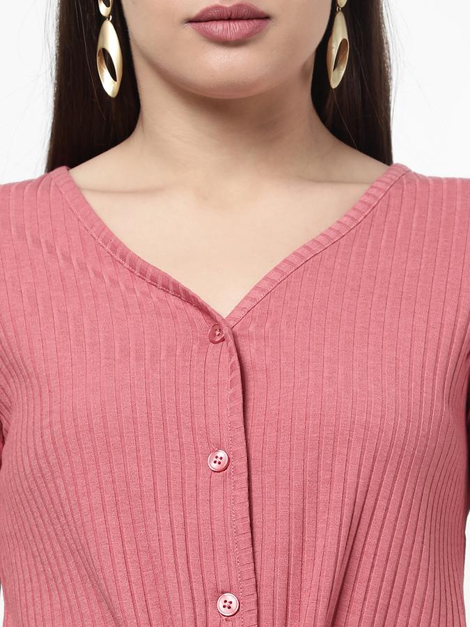R&B Women's Printed Tie-Up Top image number 3