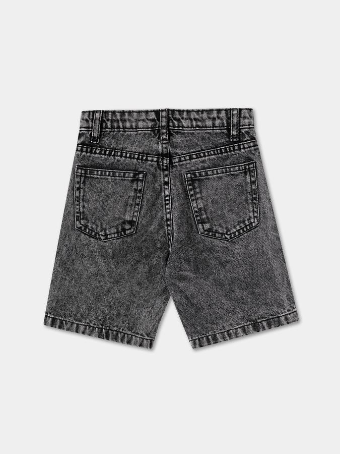 Boys Cotton Relaxed Fit Mid Waist Clean Hem Shorts