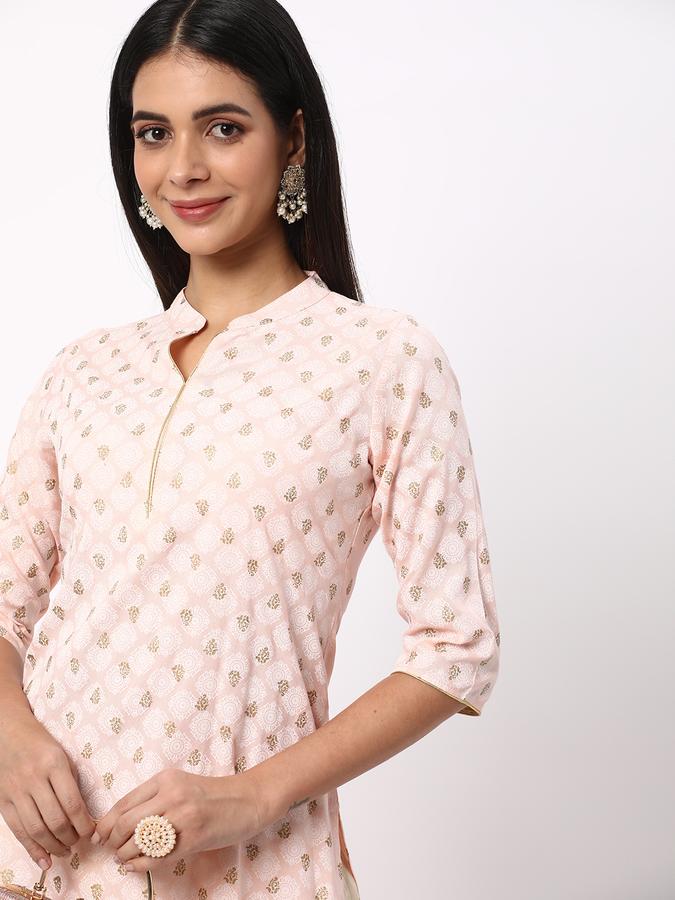 R&B Women Pink Kurtas