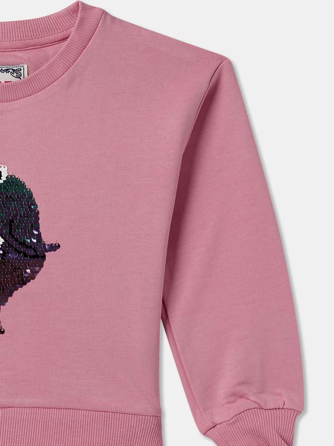 Full Sleeve Graphic Print Girls Sweatshirt image number 2