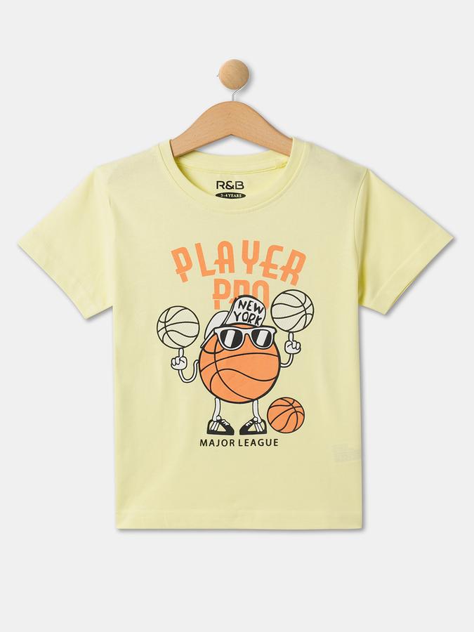 Boys Relaxed Fit Round-Neck T-Shirt image number 0
