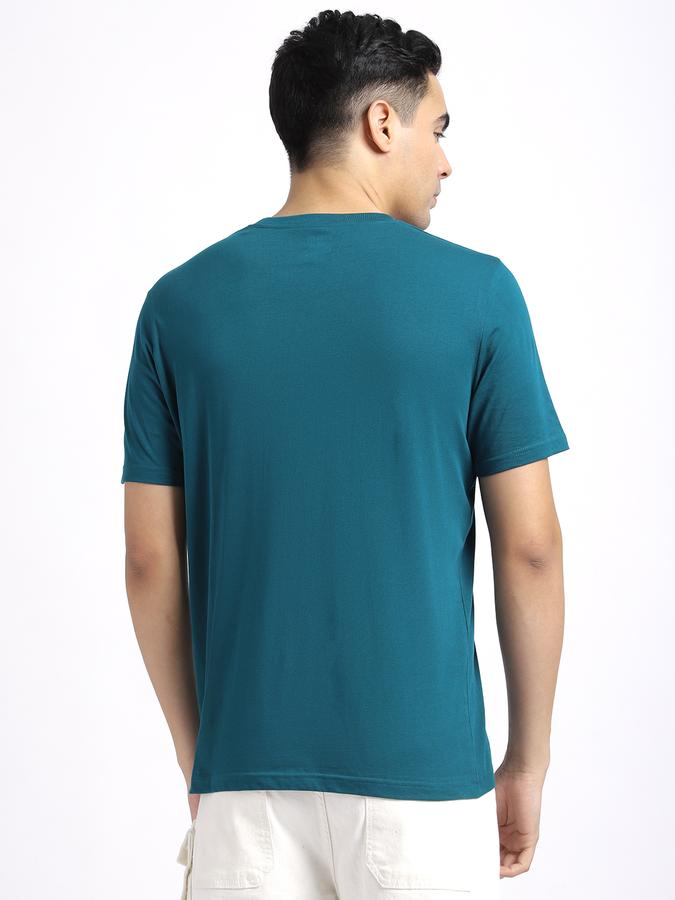 Men Cotton Regular Fit Crew Neck Solid T-shirt