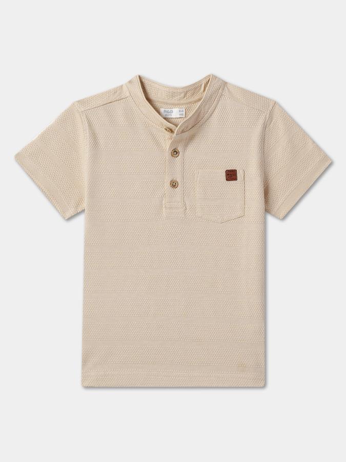 Boys Striped Pure Cotton Regular T Shirt image number 0
