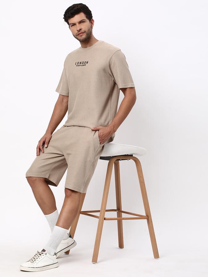 Flat-Front Shorts with Drawstring Waist image number 1