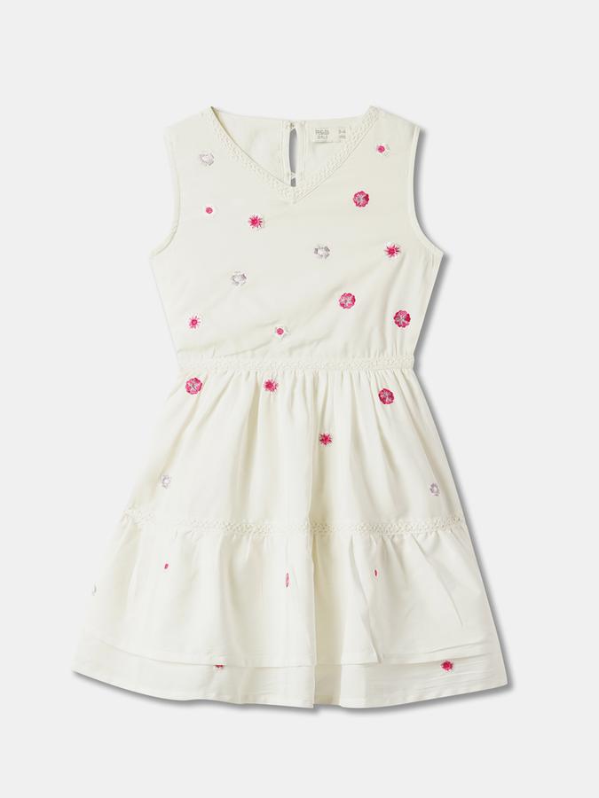 Girls Printed A-Line Dress image number 0