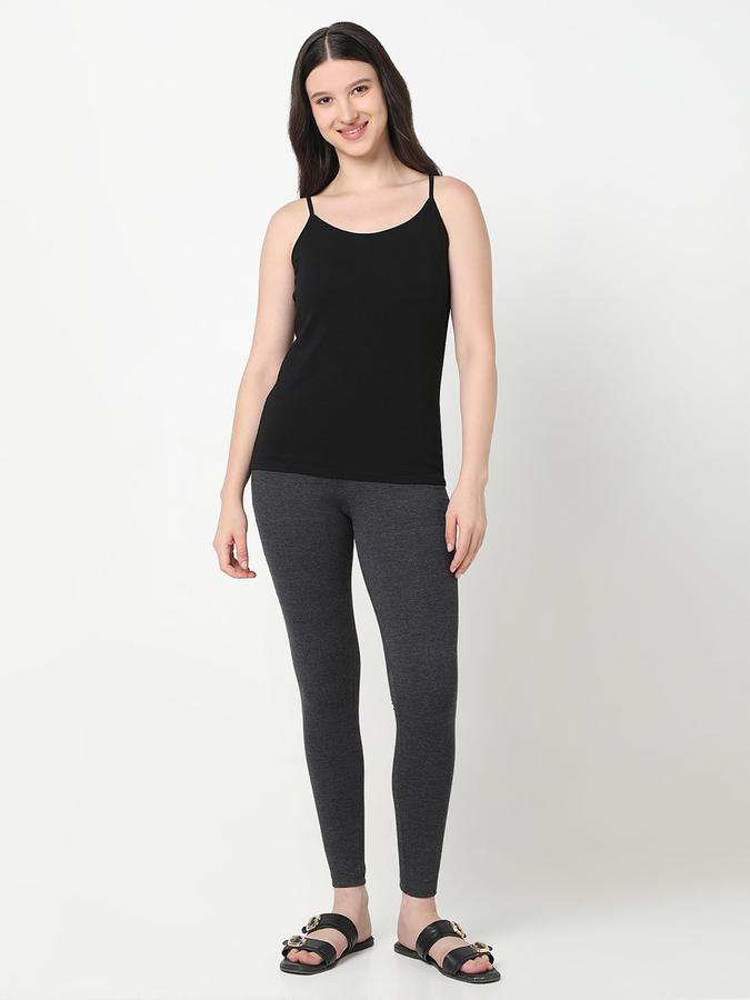 Women Cotton Skinny Fit High Rise Solid Tights