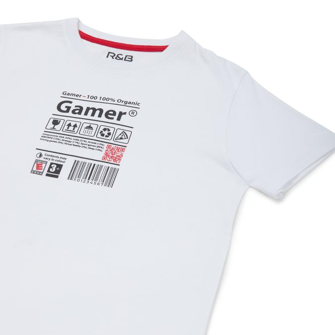 R&B Regular Fit White T-Shirt image number 3