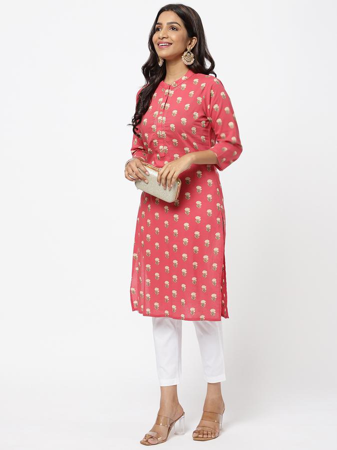 R&B Women Pink Kurtas image number 1