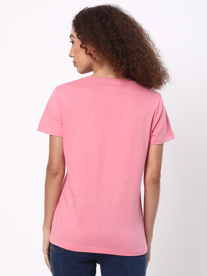 Women Regular Fit Round-Neck T-Shirt image number 2