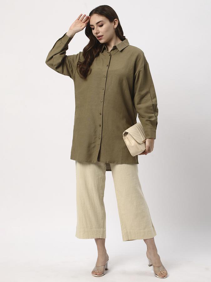 Women Solid Pants & Trousers image number 1
