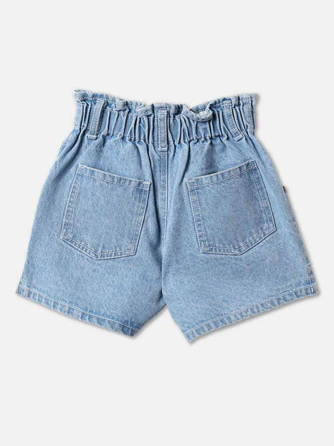 Girls Washed Regular Fit Shorts image number 1
