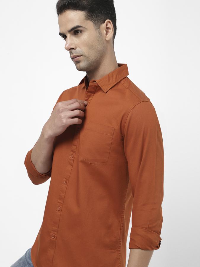 R&B Men Brown Casual Shirts image number 0