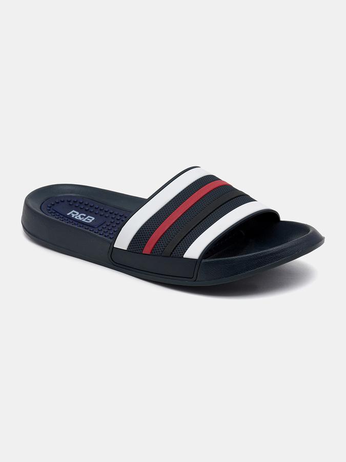 R&B Men Navy Blue Slides image number 2