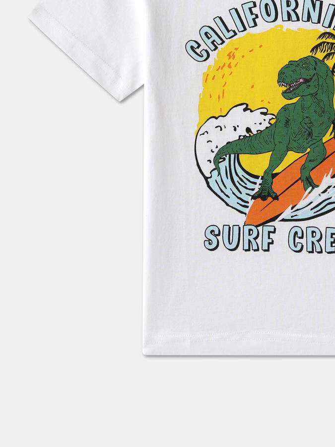 Boys Graphic Print Pure Cotton Regular T Shirt image number 3