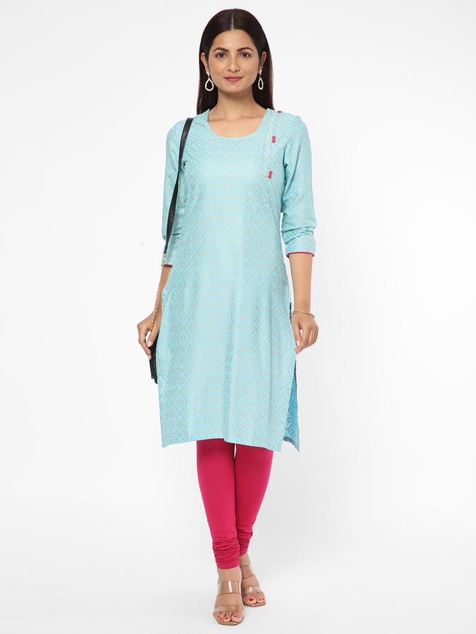 R&B Women Blue Kurta image number 1