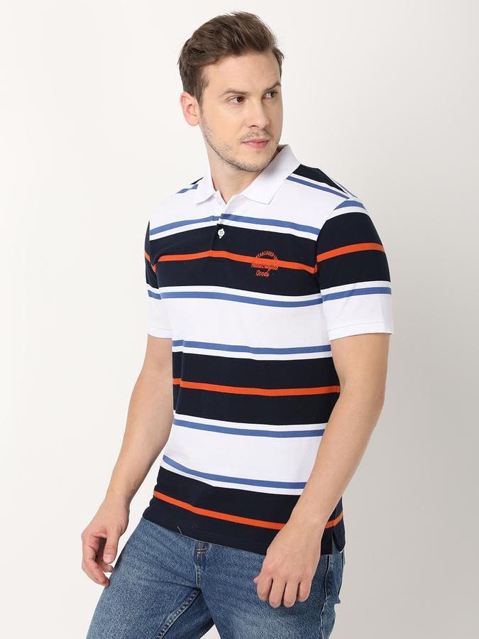 Men Striped Regular Fit T-Shirt image number 1