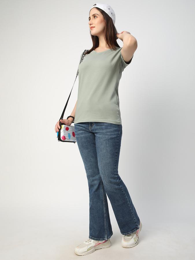 Solid Women V Neck T-Shirt data-index=