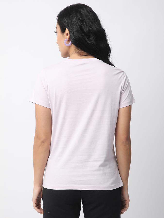 R&B Women Lavender Fog Solid Cropped Ribbed Top