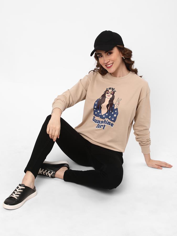R&B Women Beige Sweatshirts image number 1