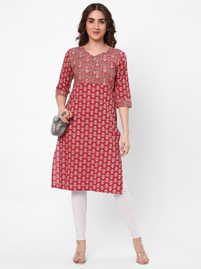 R&B Women Pink Kurtas image number 1