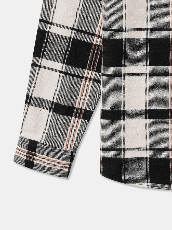 Boys Relaxed Fit Full Sleeve Hooded Shirt