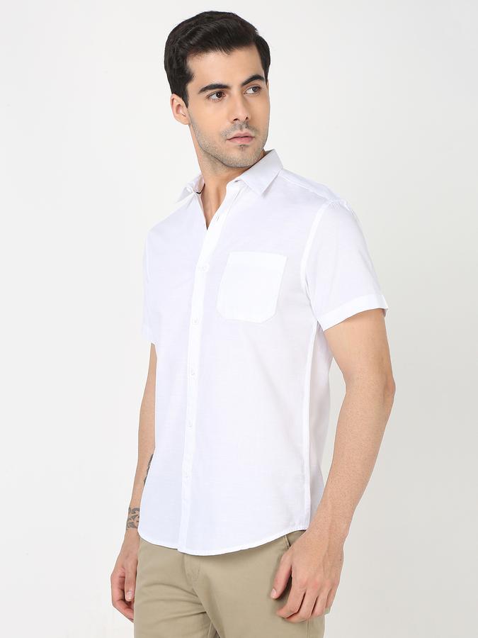 Men Regular Fit Pure Cotton Shirt with Cutaway Collar image number 1