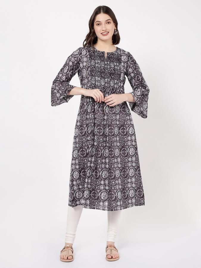 Women Printed Straight Kurta image number 0